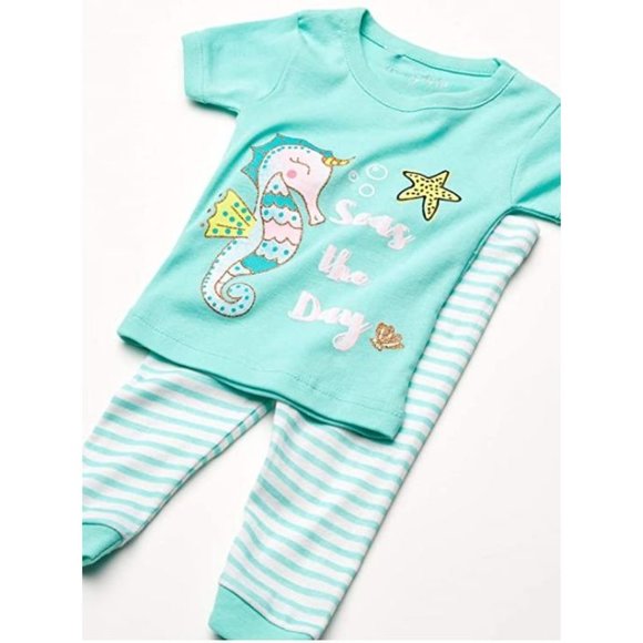 Freestyle Revolution Girl Seas The Day Sleepwear 4's set- Tops, Pants, Shorts 2T - Picture 2 of 3